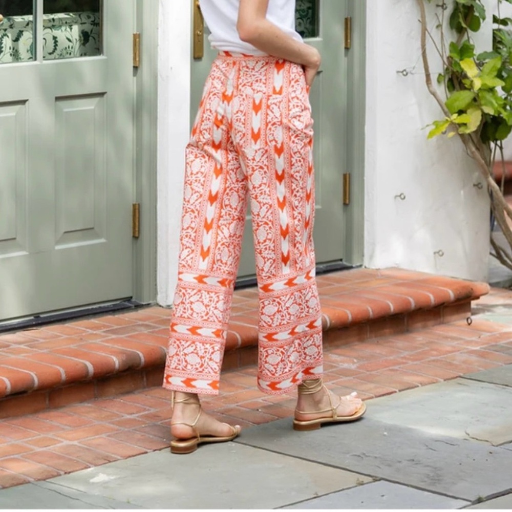 Orange Ikat Babe pants Medium - Picture 2 of 6